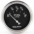 Old Tyme Black Fuel Level Gauge - Auto Meter 1718 UPC: 046074017186