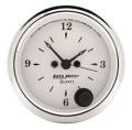 Old Tyme White Clock - Auto Meter 1686 UPC: 046074016868