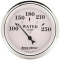 Old Tyme White Electric Water Temperature Gauge - Auto Meter 1638 UPC: 046074016387