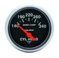 Sport-Comp Electric Cylinder Head Temperature Gauge - Auto Meter 3336 UPC: 046074033360