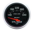 Sport-Comp Electric Cylinder Head Temperature Gauge - Auto Meter 3536 UPC: 046074035364