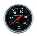 Sport-Comp Mechanical Oil Pressure Gauge - Auto Meter 3421 UPC: 046074034213