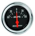 Traditional Chrome Electric Ampmeter Gauge - Auto Meter 2586 UPC: 046074025860