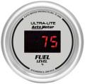 Ultra-Lite Digital Programmable Fuel Level Gauge - Auto Meter 6510 UPC: 046074065101