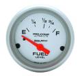 Ultra-Lite Electric Fuel Level Gauge - Auto Meter 4318 UPC: 046074043185