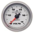Ultra-Lite II Electric Voltmeter Gauge - Auto Meter 4991 UPC: 046074049910