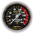 Carbon Fiber Mechanical Nitrous Pressure Gauge - Auto Meter 4728 UPC: 046074047282