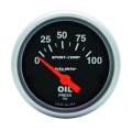 Sport-Comp Electric Oil Pressure Gauge - Auto Meter 3327 UPC: 046074033278