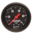 Z-Series Mechanical Boost Gauge - Auto Meter 2618 UPC: 046074026188