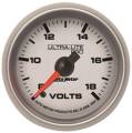 Ultra-Lite Pro Voltmeter Gauge - Auto Meter 8891 UPC: 046074088919