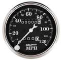 Old Tyme Black Mechanical Speedometer - Auto Meter 1796 UPC: 046074017964