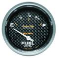 Carbon Fiber Electric Fuel Level Gauge - Auto Meter 4814 UPC: 046074048142
