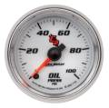C2 Electric Oil Pressure Gauge - Auto Meter 7153 UPC: 046074071539