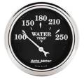 Old Tyme Black Water Temperature Gauge - Auto Meter 1737 UPC: 046074017377