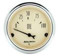 Antique Beige Oil Pressure Gauge - Auto Meter 1827 UPC: 046074018275