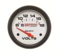 GM Series Electric Voltmeter Gauge - Auto Meter 5891-00407 UPC: 046074136535