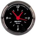 Designer Black Clock - Auto Meter 1485 UPC: 046074014857
