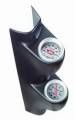 Mounting Solutions Dual Gauge Pod - Auto Meter 20618 UPC: 046074133053