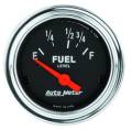 Traditional Chrome Electric Fuel Level Gauge - Auto Meter 2518 UPC: 046074025181