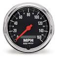 Traditional Chrome Electric Programmable Speedometer - Auto Meter 2489 UPC: 046074024894