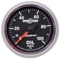 Sport-Comp II Mechanical Oil Pressure Gauge - Auto Meter 3621 UPC: 046074036217