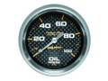 Carbon Fiber Mechanical Oil Pressure Gauge - Auto Meter 4821 UPC: 046074048210