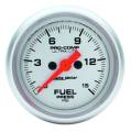 Ultra-Lite Electric Fuel Pressure Gauge - Auto Meter 4361 UPC: 046074043611