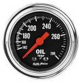 Traditional Chrome Mechanical Oil Temperature Gauge - Auto Meter 2441 UPC: 046074024412