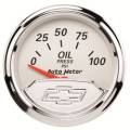 Chevy Vintage Oil Pressure Gauge - Auto Meter 1327-00408 UPC: 046074154195