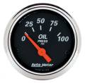 Designer Black Oil Pressure Gauge - Auto Meter 1426 UPC: 046074014260