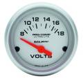 Ultra-Lite Electric Voltmeter Gauge - Auto Meter 4391 UPC: 046074043918