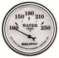 Old Tyme White II Water Temperature Gauge - Auto Meter 1237 UPC: 046074012372