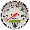 Arctic White Electric Programmable Speedometer - Auto Meter 1388-M UPC: 046074141706