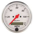 Arctic White Electric Programmable Speedometer - Auto Meter 1388 UPC: 046074013881