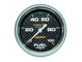 Carbon Fiber Electric Fuel Pressure Gauge - Auto Meter 4863 UPC: 046074048630