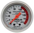 Ultra-Lite Mechanical Nitrous Pressure Gauge - Auto Meter 4328 UPC: 046074043284