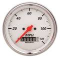 Arctic White Electric Programmable Speedometer - Auto Meter 1379 UPC: 046074013799