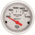 Ultra-Lite Electric Oil Temperature Gauge - Auto Meter 4348-M UPC: 046074134005