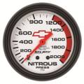 GM Series Mechanical Nitrous Pressure Gauge - Auto Meter 5828-00406 UPC: 046074136351