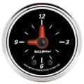 Designer Black II Clock - Auto Meter 1285 UPC: 046074012853