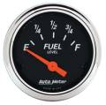Designer Black Fuel Level Gauge - Auto Meter 1422 UPC: 046074014222