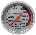 Ultra-Lite Mechanical Nitrous Pressure Gauge - Auto Meter 4428 UPC: 046074044281