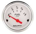 Arctic White Fuel Level Gauge - Auto Meter 1318 UPC: 046074013188