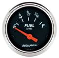 Designer Black Fuel Level Gauge - Auto Meter 1425 UPC: 046074014253