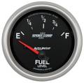 Sport-Comp II Electric Fuel Level Gauge - Auto Meter 7614 UPC: 046074076145